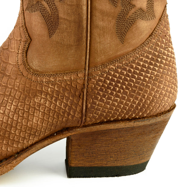 Stiefel Cowboy Lady Modell Alabama 2524 Cognac Washed |Cowboystiefel Europa