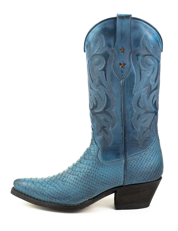 Cowboy stiefel für Damen Alabama 2524 Blau