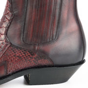Mode Stiefel Herren Rock 2500 Rot und Schwarz |Cowboystiefel Europa