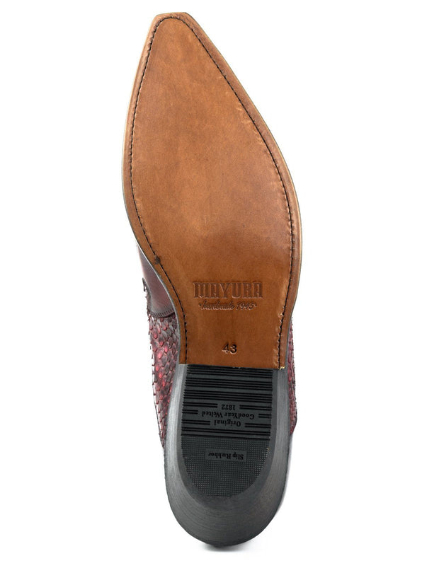 Mode Stiefel Herren Rock 2500 Rot und Schwarz |Cowboystiefel Europa