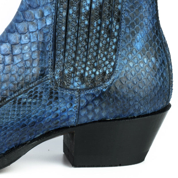 Stiefel Lady Model Marie 2496 Python Blau |Cowboystiefel Europa
